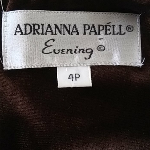 Adrianna Papell Velvet Evening Dress. - Picture 5 of 6